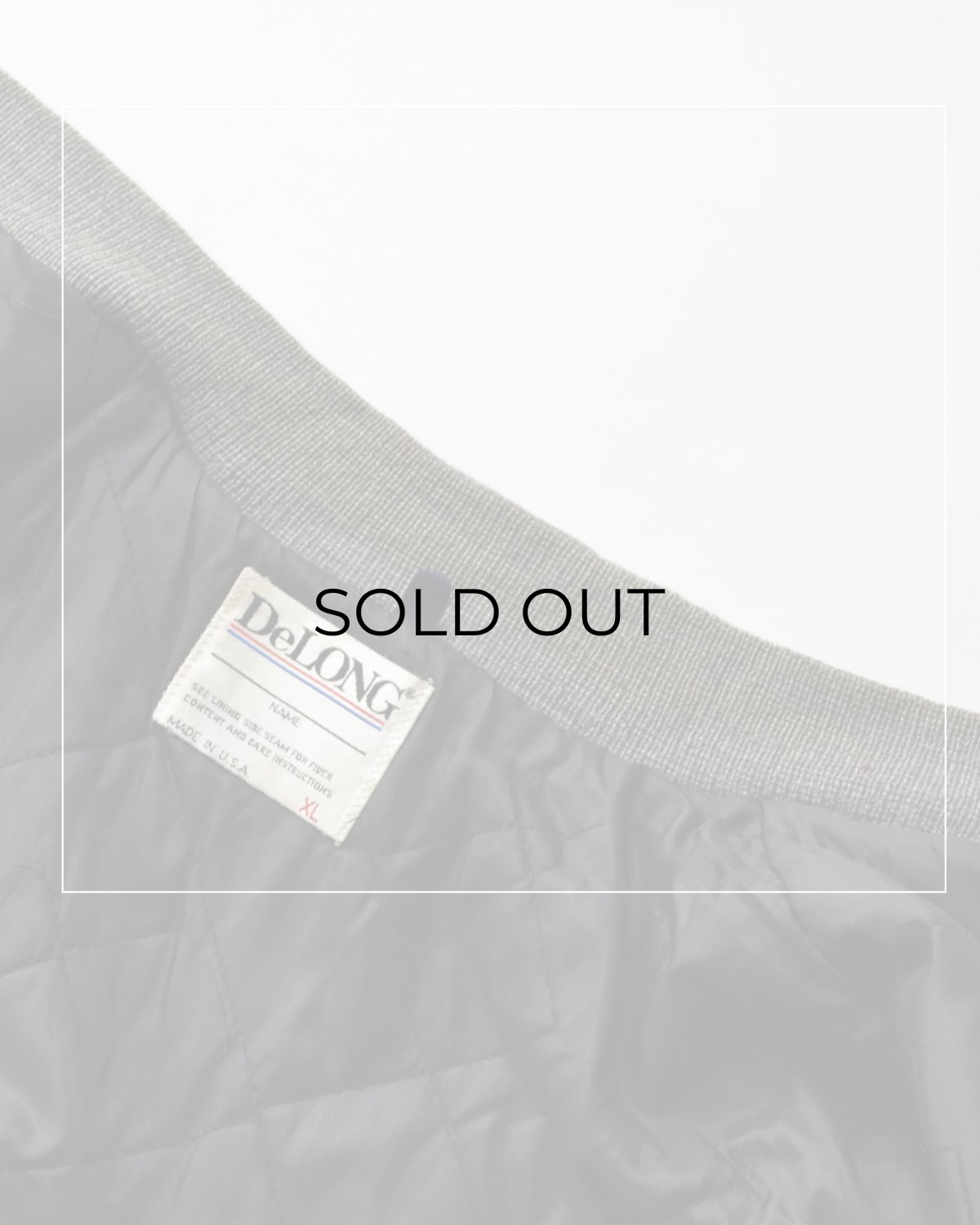 画像13: 80's DeLONG WOOL MELTON LEATHER SLEEVE VARSITY JACKET "MADE IN USA" (13)