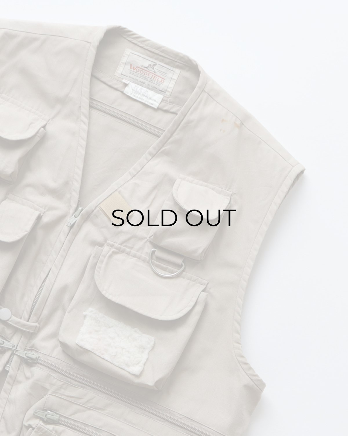 画像4: 〜90's WOODFIELD COTTON POLYESTER FISHING VEST (4)