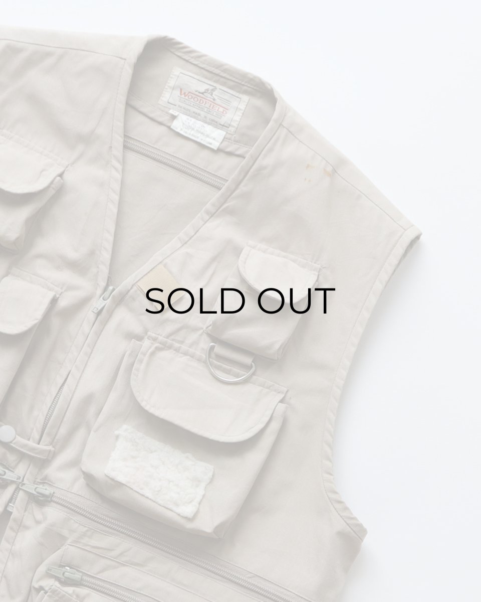 画像4: 〜90's WOODFIELD COTTON POLYESTER FISHING VEST (4)