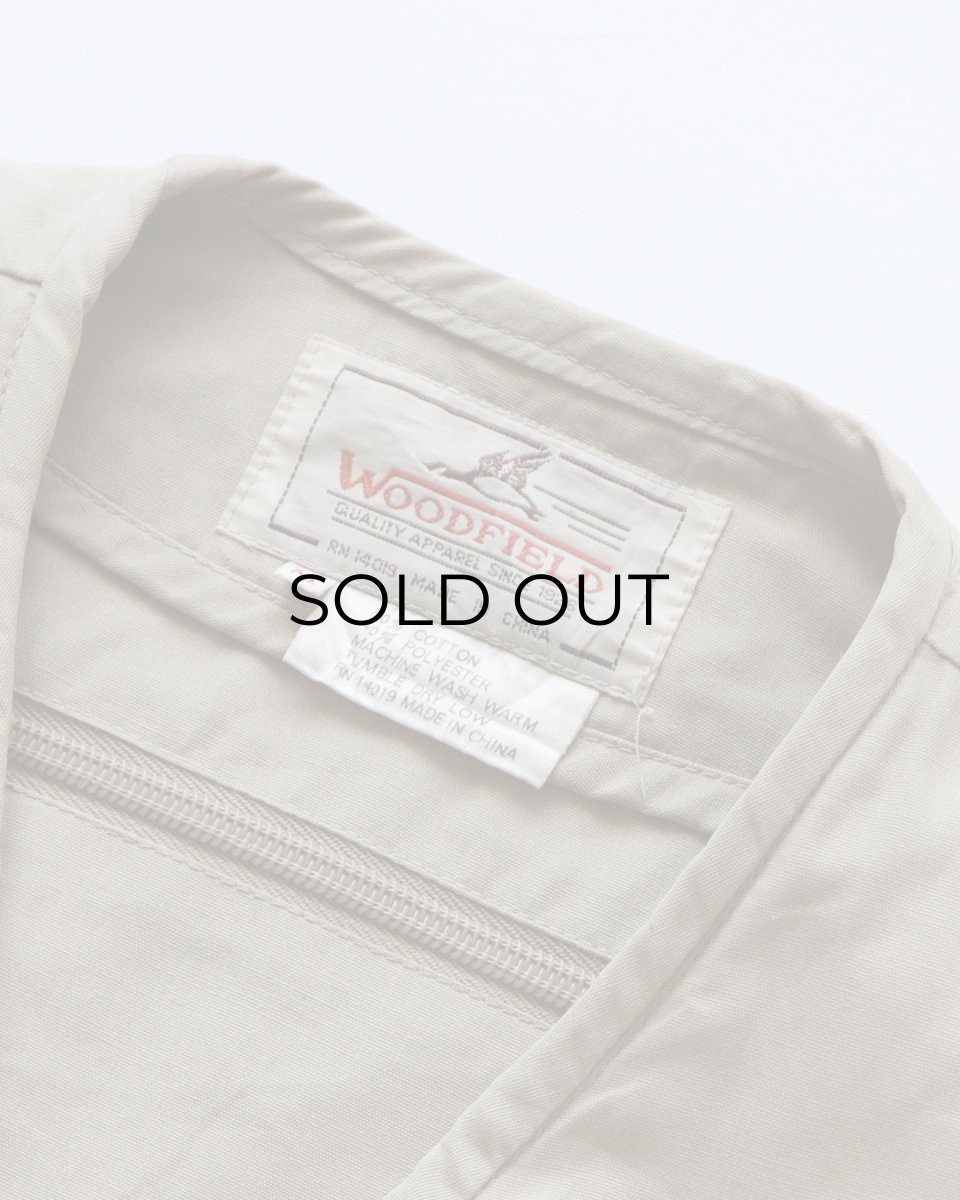画像6: 〜90's WOODFIELD COTTON POLYESTER FISHING VEST (6)