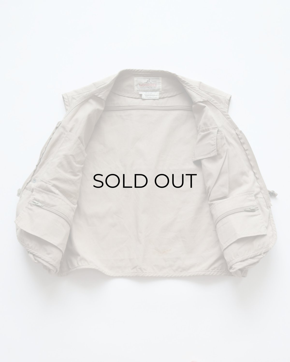 画像2: 〜90's WOODFIELD COTTON POLYESTER FISHING VEST (2)
