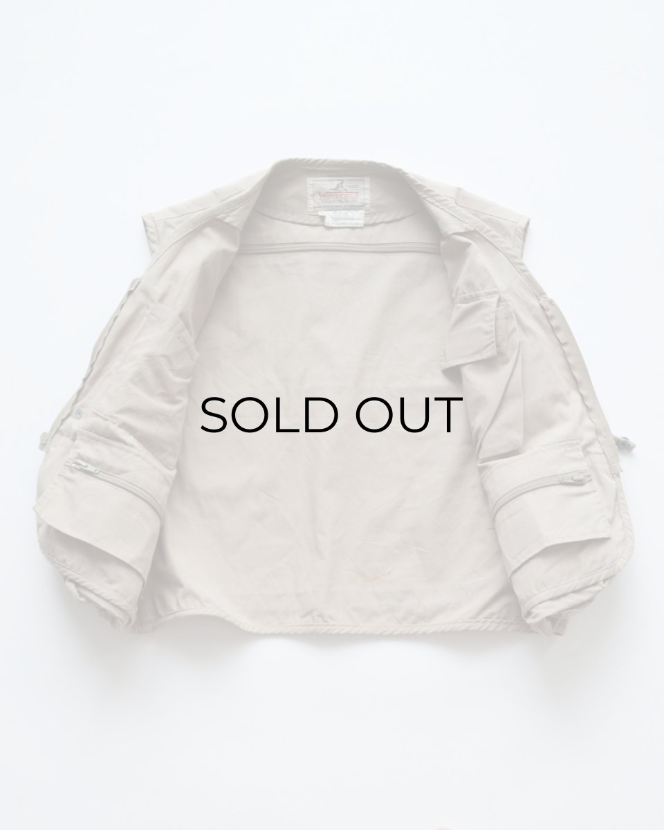 画像2: 〜90's WOODFIELD COTTON POLYESTER FISHING VEST (2)