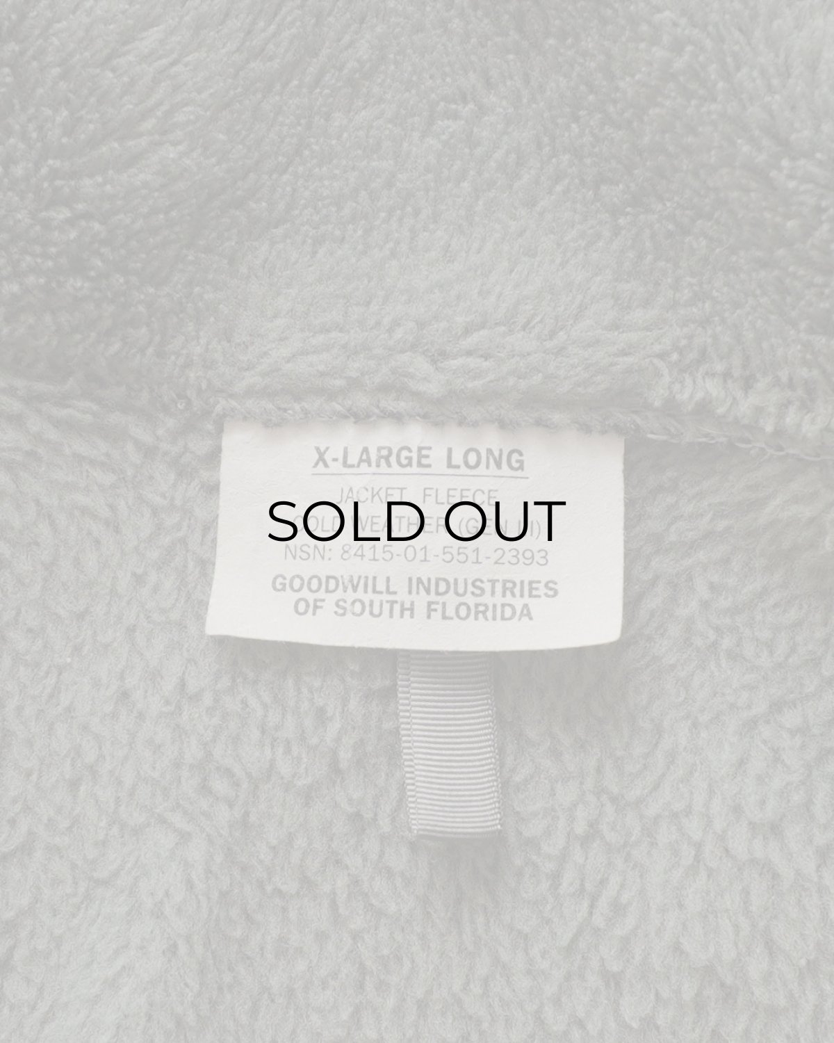 画像9: US MILITARY ECWCS GEN III POLARTEC FLEECE ZIP LINER JACKET 【SIZE : X-LARGE - LONG】 (9)