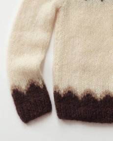 画像4: OLD UNKNOWN BRAND WOOL HAND KNIT ICELANDIC SWEATER (4)