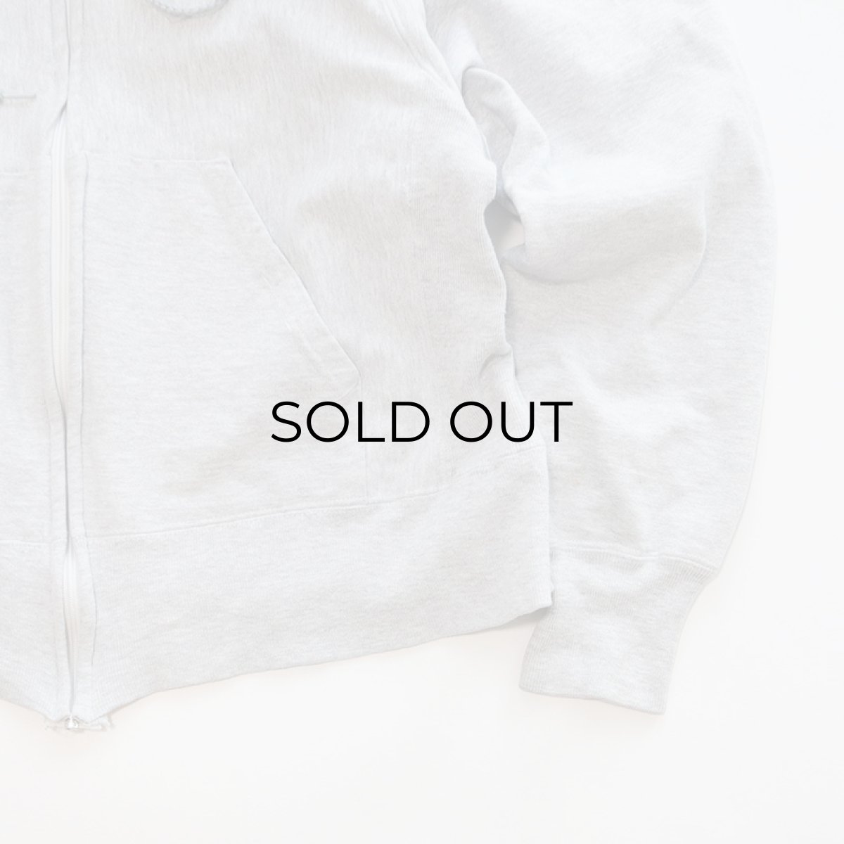 画像5: 80's MEDALLION REVERSE WEAVE style SWEAT THERMAL LINING ZIP PARKA (5)