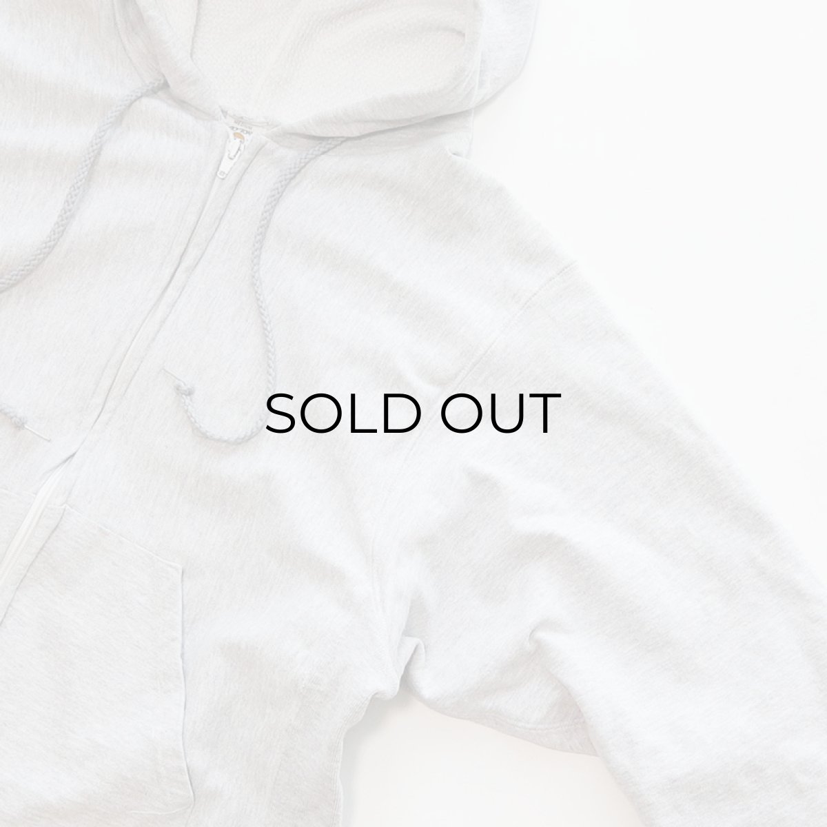 画像4: 80's MEDALLION REVERSE WEAVE style SWEAT THERMAL LINING ZIP PARKA (4)