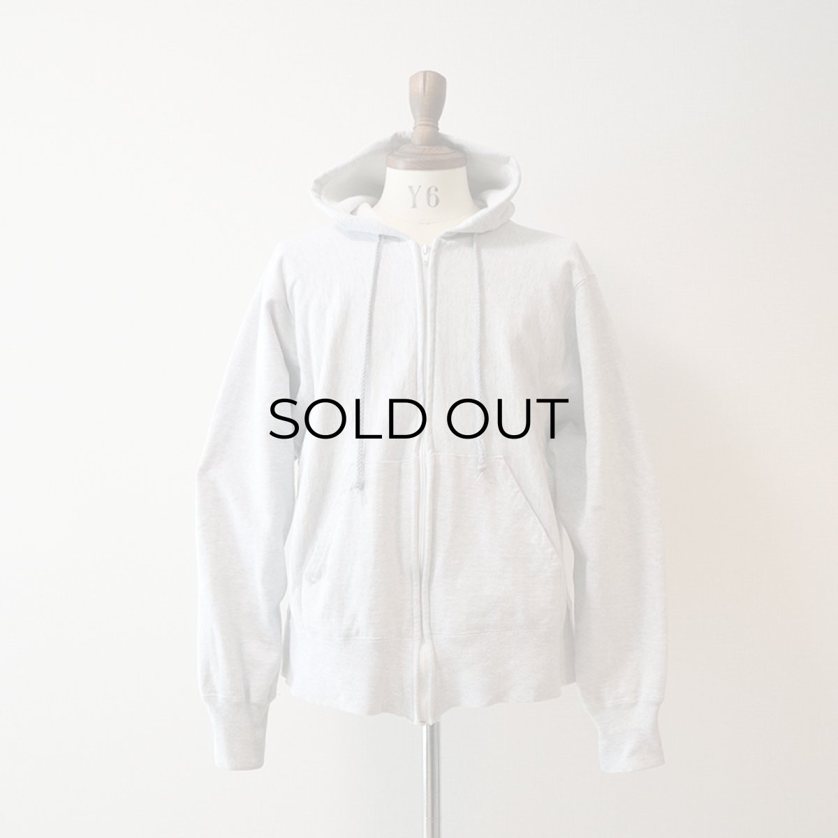 画像9: 80's MEDALLION REVERSE WEAVE style SWEAT THERMAL LINING ZIP PARKA (9)