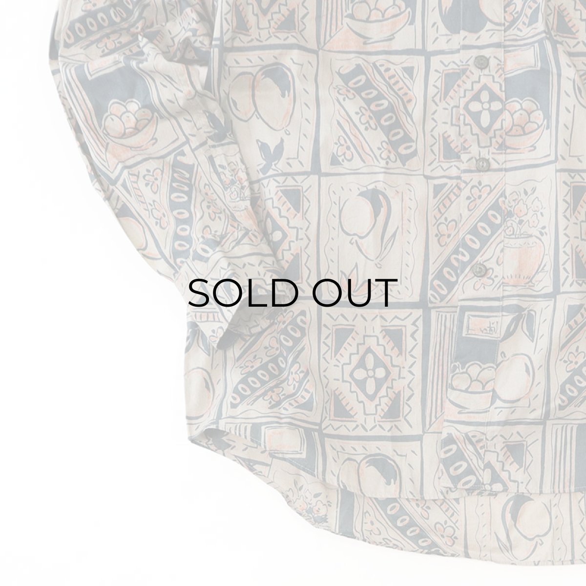 画像5: LANVIN COTTON ALL OVER PATTERN SHIRT (5)