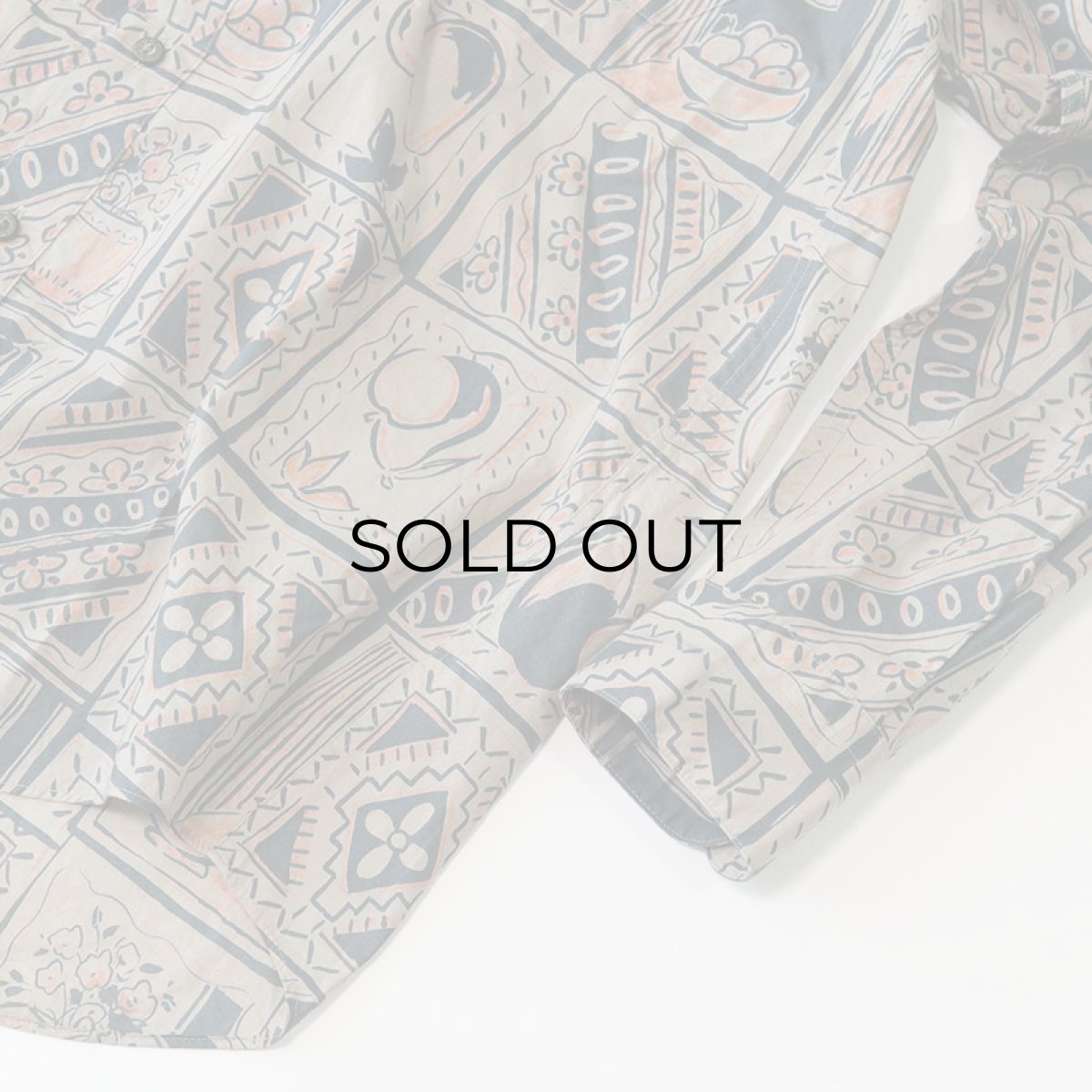 画像6: LANVIN COTTON ALL OVER PATTERN SHIRT (6)