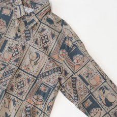 画像3: LANVIN COTTON ALL OVER PATTERN SHIRT (3)