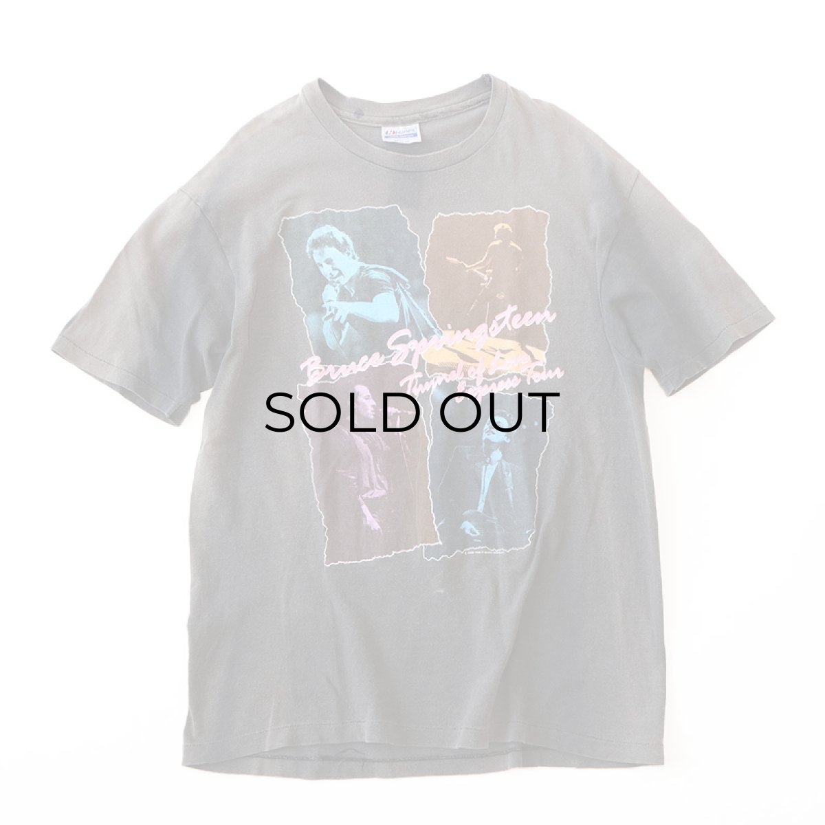 画像2: 80's Hanes COTTON W-PRINT S/S ARTIST TEE "Bruce Springsteen Tunnel of Love Express Tour" (2)