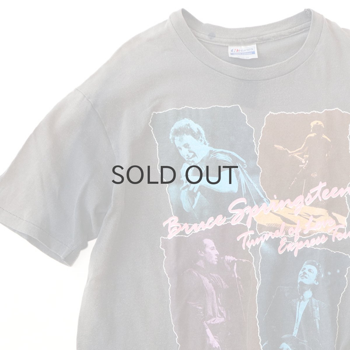 画像1: 80's Hanes COTTON W-PRINT S/S ARTIST TEE "Bruce Springsteen Tunnel of Love Express Tour" (1)