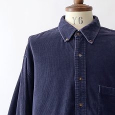 画像8: 90's Eddie Bauer COTTON CORDUROY B/D SHIRT (8)