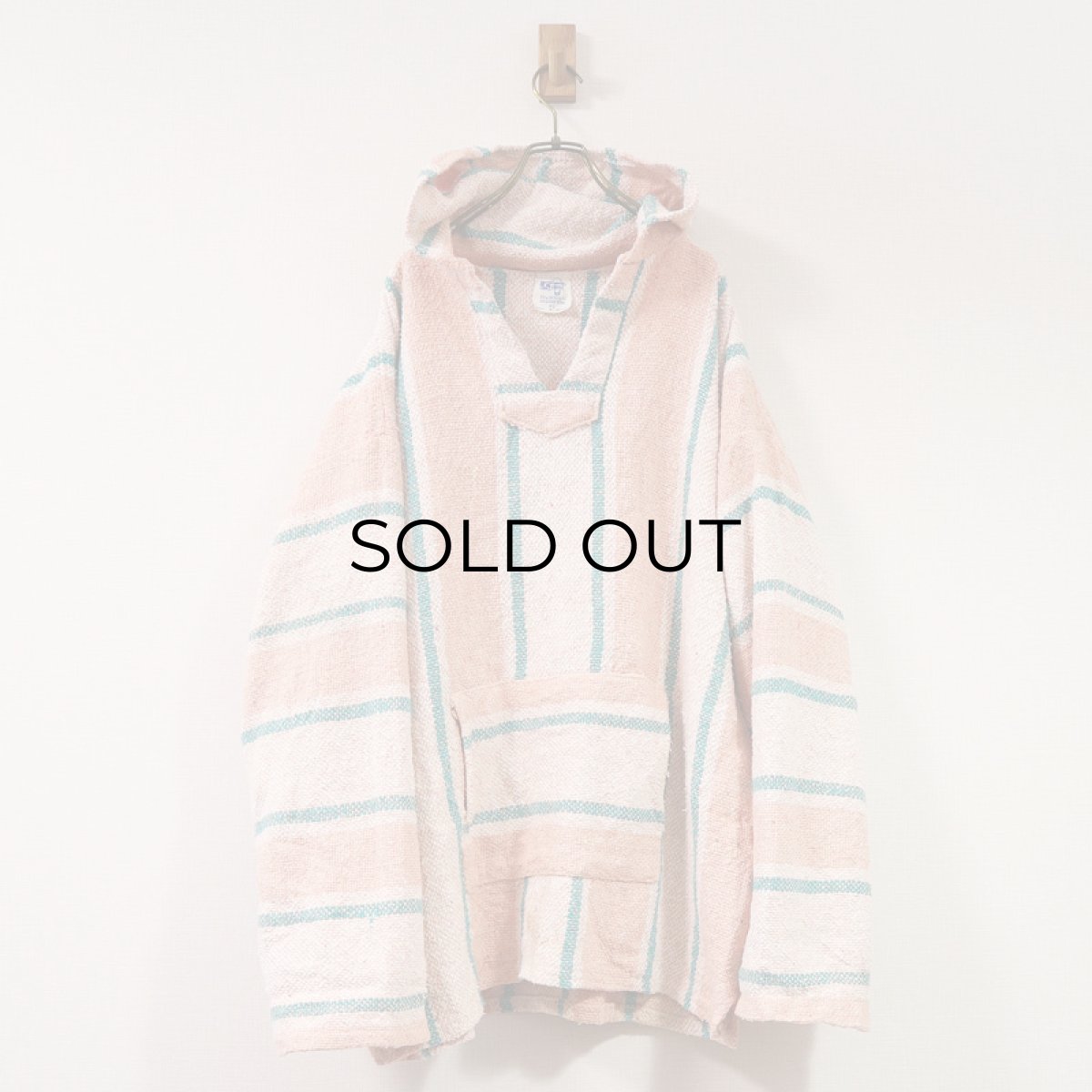 画像7: OLD S Focus ACRYLIC COTTON STRIPE MEXICAN PARKA (7)