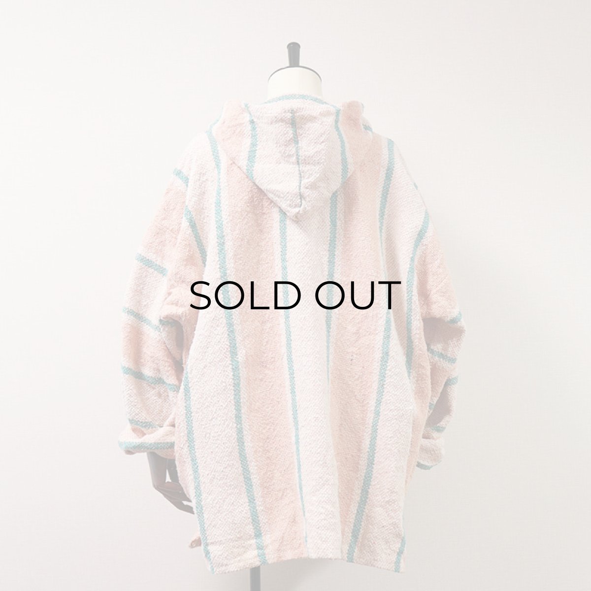 画像3: OLD S Focus ACRYLIC COTTON STRIPE MEXICAN PARKA (3)