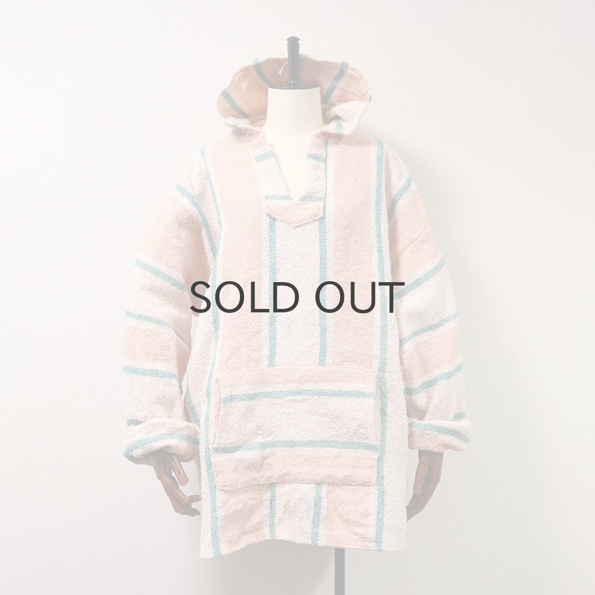 画像1: OLD S Focus ACRYLIC COTTON STRIPE MEXICAN PARKA (1)