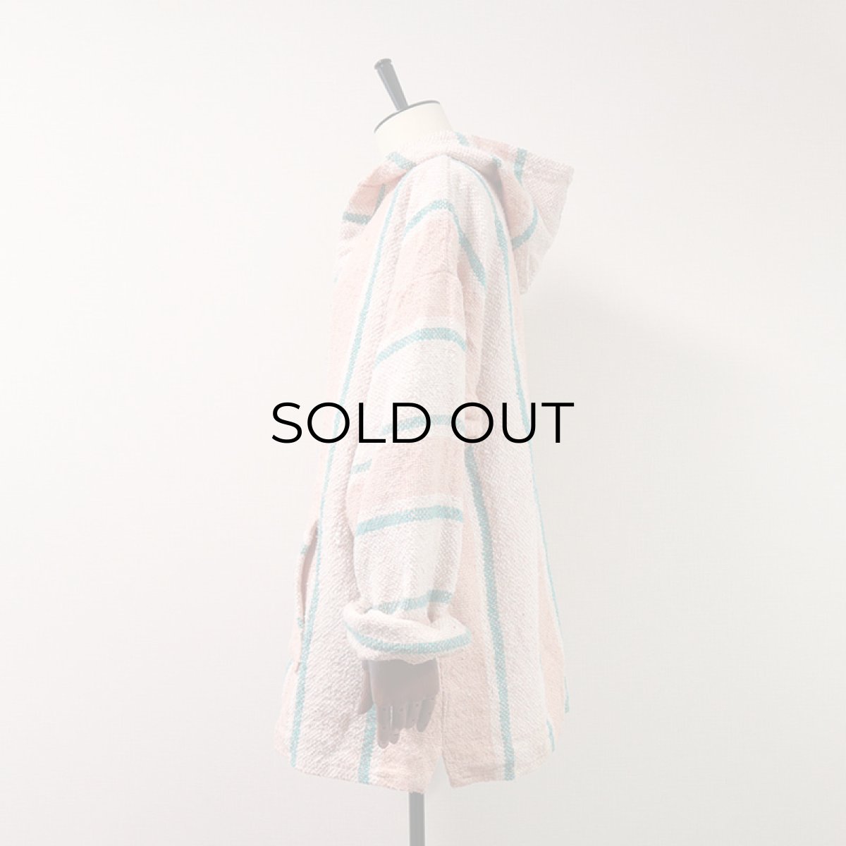 画像2: OLD S Focus ACRYLIC COTTON STRIPE MEXICAN PARKA (2)