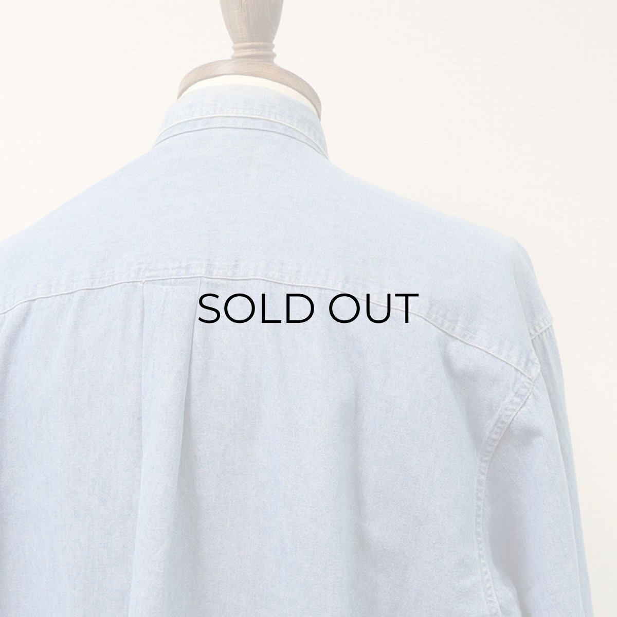 画像6: 80's CHAPS RALPH LAUREN COTTON DUNGAREE B/D SHIRT (6)