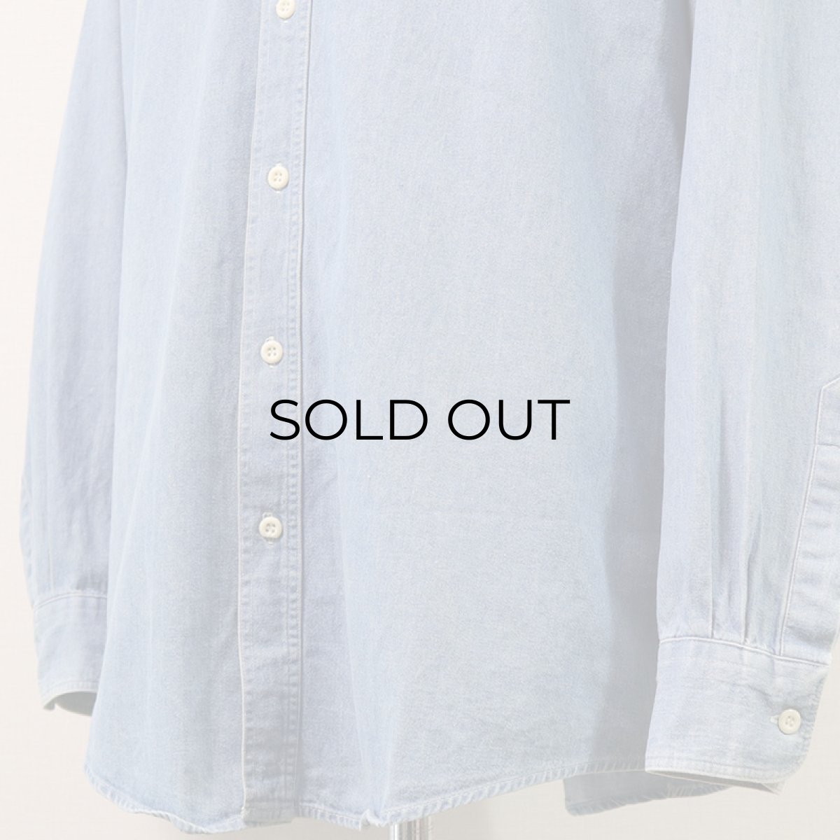 画像5: 80's CHAPS RALPH LAUREN COTTON DUNGAREE B/D SHIRT (5)