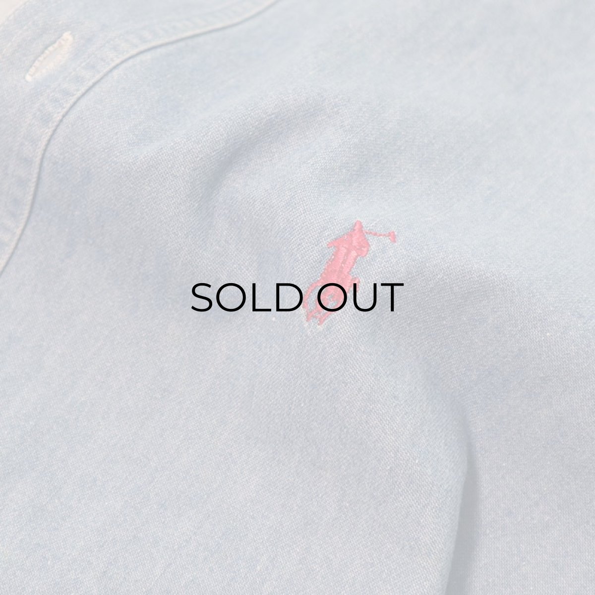 画像10: 80's CHAPS RALPH LAUREN COTTON DUNGAREE B/D SHIRT (10)