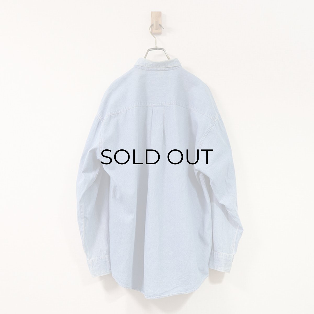 画像8: 80's CHAPS RALPH LAUREN COTTON DUNGAREE B/D SHIRT (8)