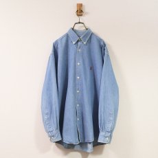 画像7: 80's CHAPS RALPH LAUREN COTTON DUNGAREE B/D SHIRT (7)