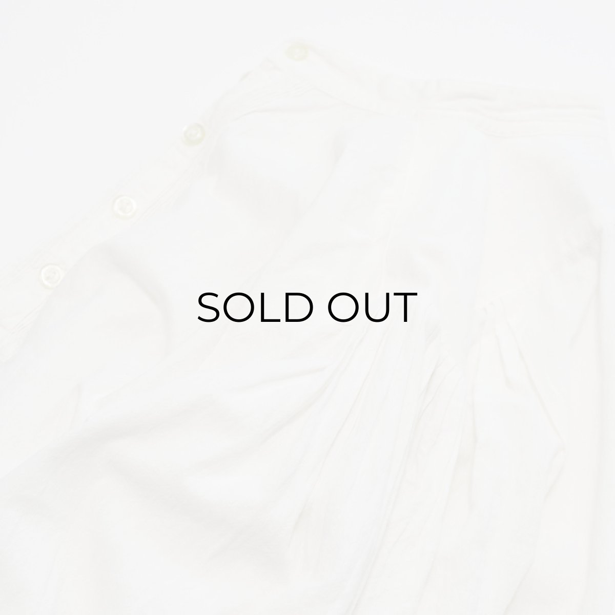 画像4: Vagabond Imports COTTON PULLOVER BAND COLLAR BALLOON SLEEVE SHIRT (4)