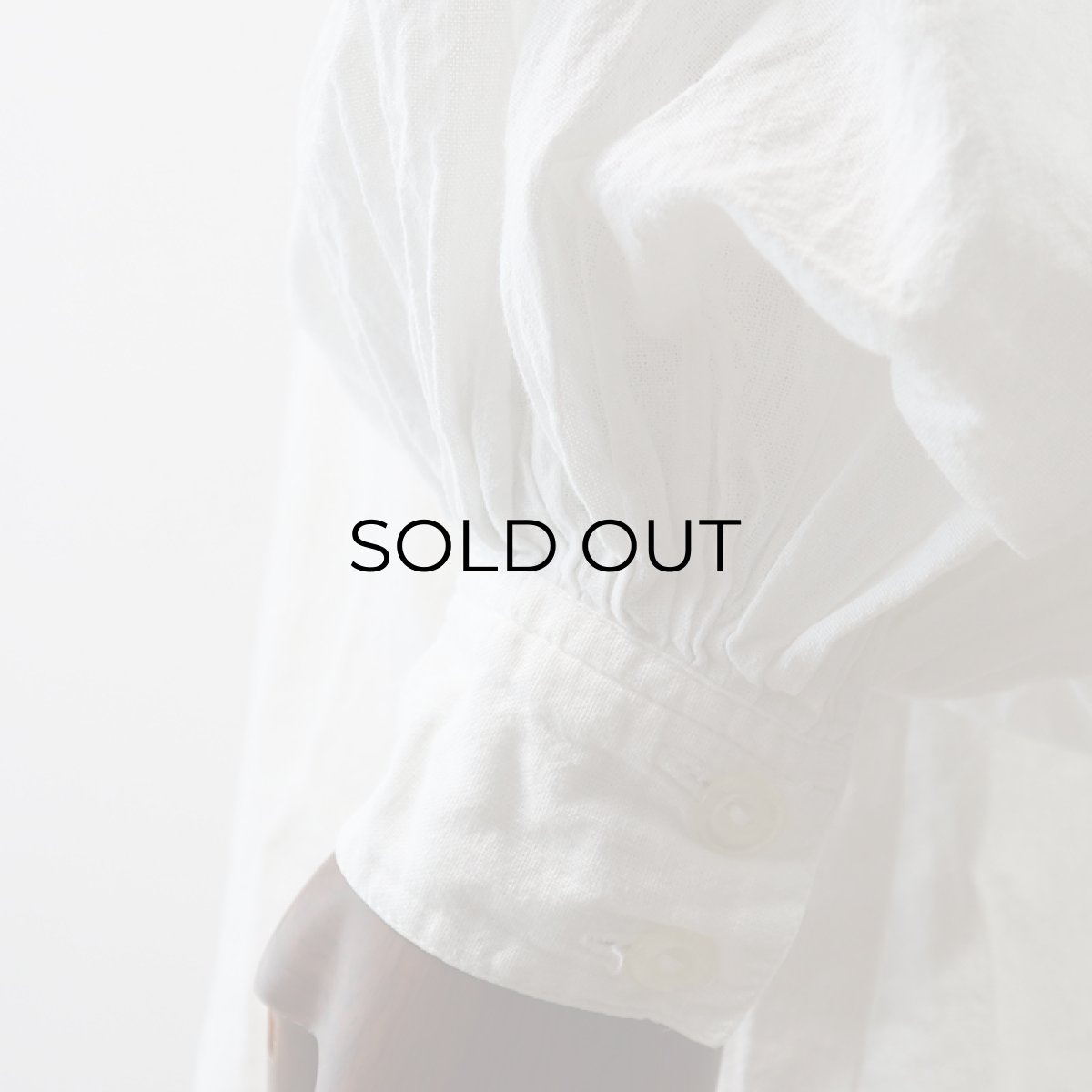 画像11: Vagabond Imports COTTON PULLOVER BAND COLLAR BALLOON SLEEVE SHIRT (11)