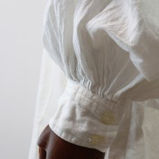 画像11: Vagabond Imports COTTON PULLOVER BAND COLLAR BALLOON SLEEVE SHIRT (11)