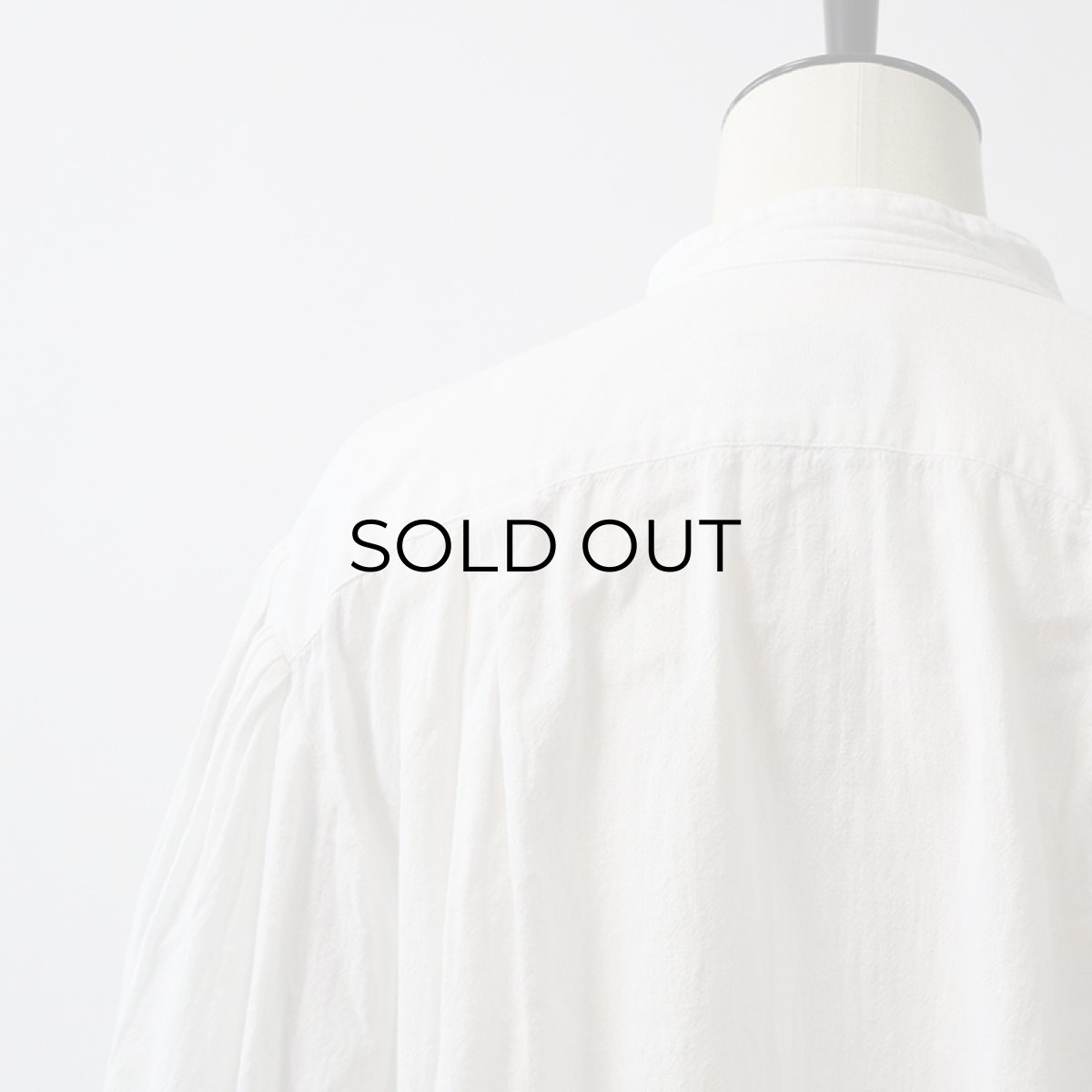 画像10: Vagabond Imports COTTON PULLOVER BAND COLLAR BALLOON SLEEVE SHIRT (10)