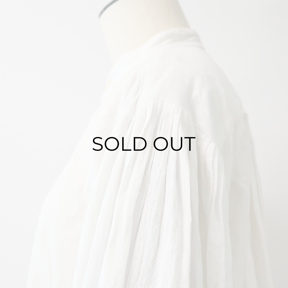 画像9: Vagabond Imports COTTON PULLOVER BAND COLLAR BALLOON SLEEVE SHIRT (9)