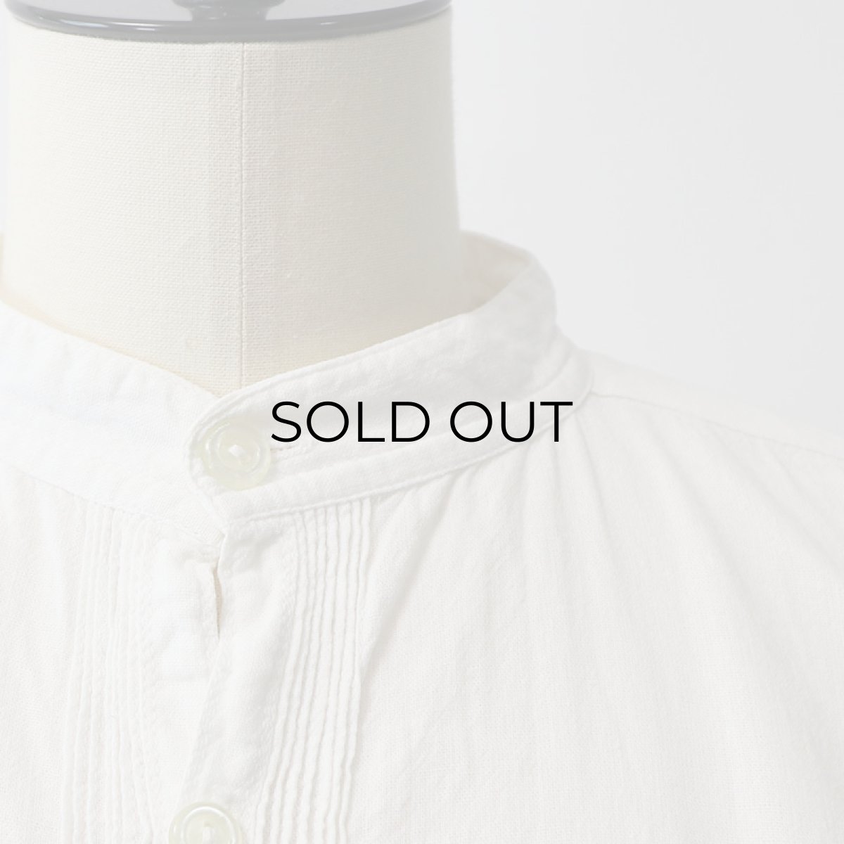 画像8: Vagabond Imports COTTON PULLOVER BAND COLLAR BALLOON SLEEVE SHIRT (8)