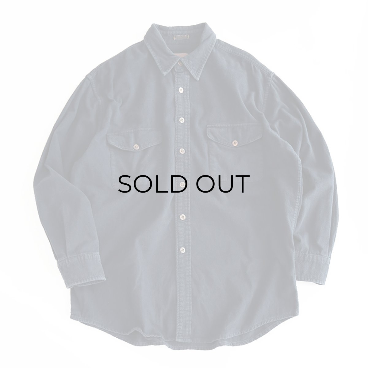 画像1: 〜00's ST. JOHN'S BAY COTTON CHAMOIS CLOTH SHIRT (1)