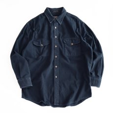 画像1: 〜00's ST. JOHN'S BAY COTTON CHAMOIS CLOTH SHIRT (1)