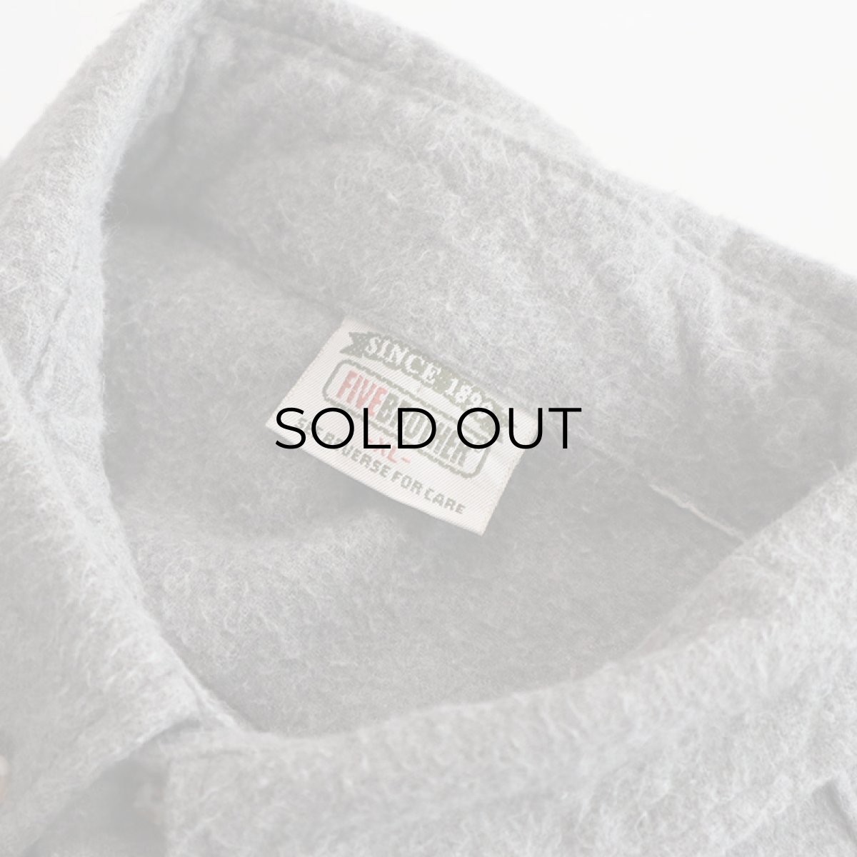 画像4: 90's FIVE BROTHER COTTON CHAMOIS CLOTH B/D SHIRT (4)