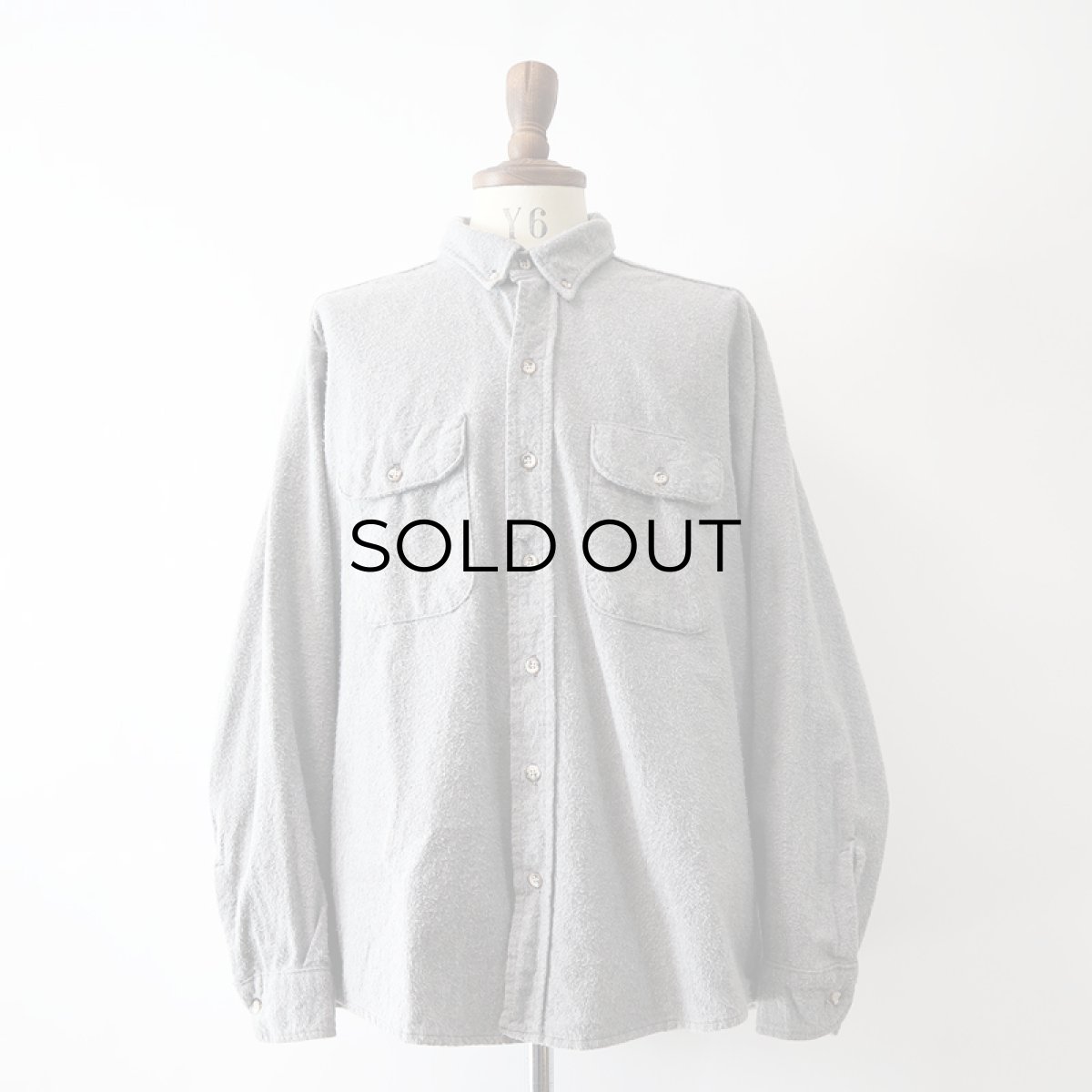 画像6: 90's FIVE BROTHER COTTON CHAMOIS CLOTH B/D SHIRT (6)