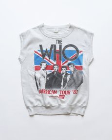 画像1: 80's Quaker-Knit "THE WHO" W-PRINT N/S BAND SWEAT "AMERICAN TOUR '82" (1)