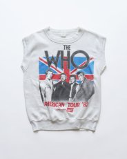 画像1: 80's Quaker-Knit "THE WHO" W-PRINT N/S BAND SWEAT "AMERICAN TOUR '82" (1)