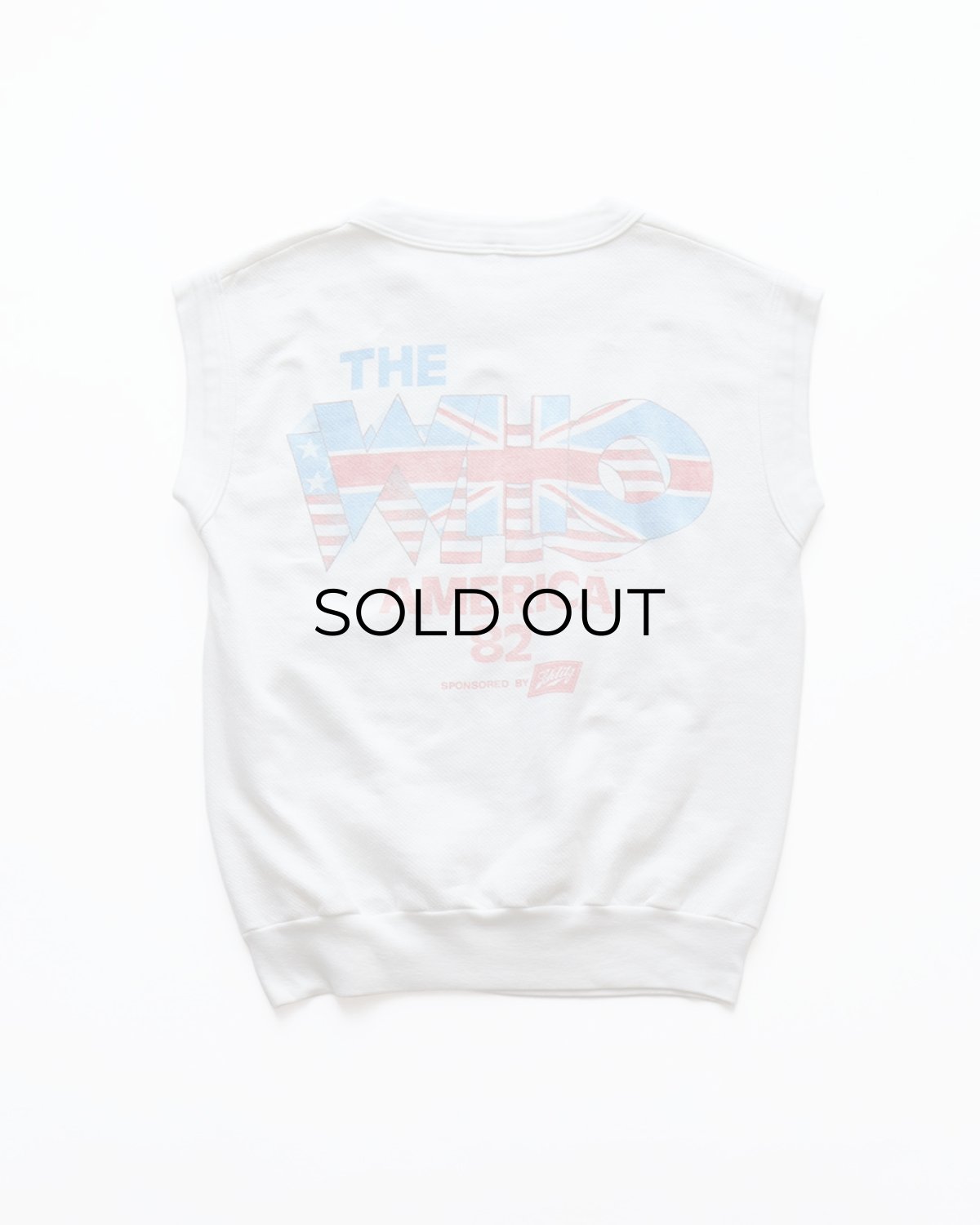 画像2: 80's Quaker-Knit "THE WHO" W-PRINT N/S BAND SWEAT "AMERICAN TOUR '82" (2)
