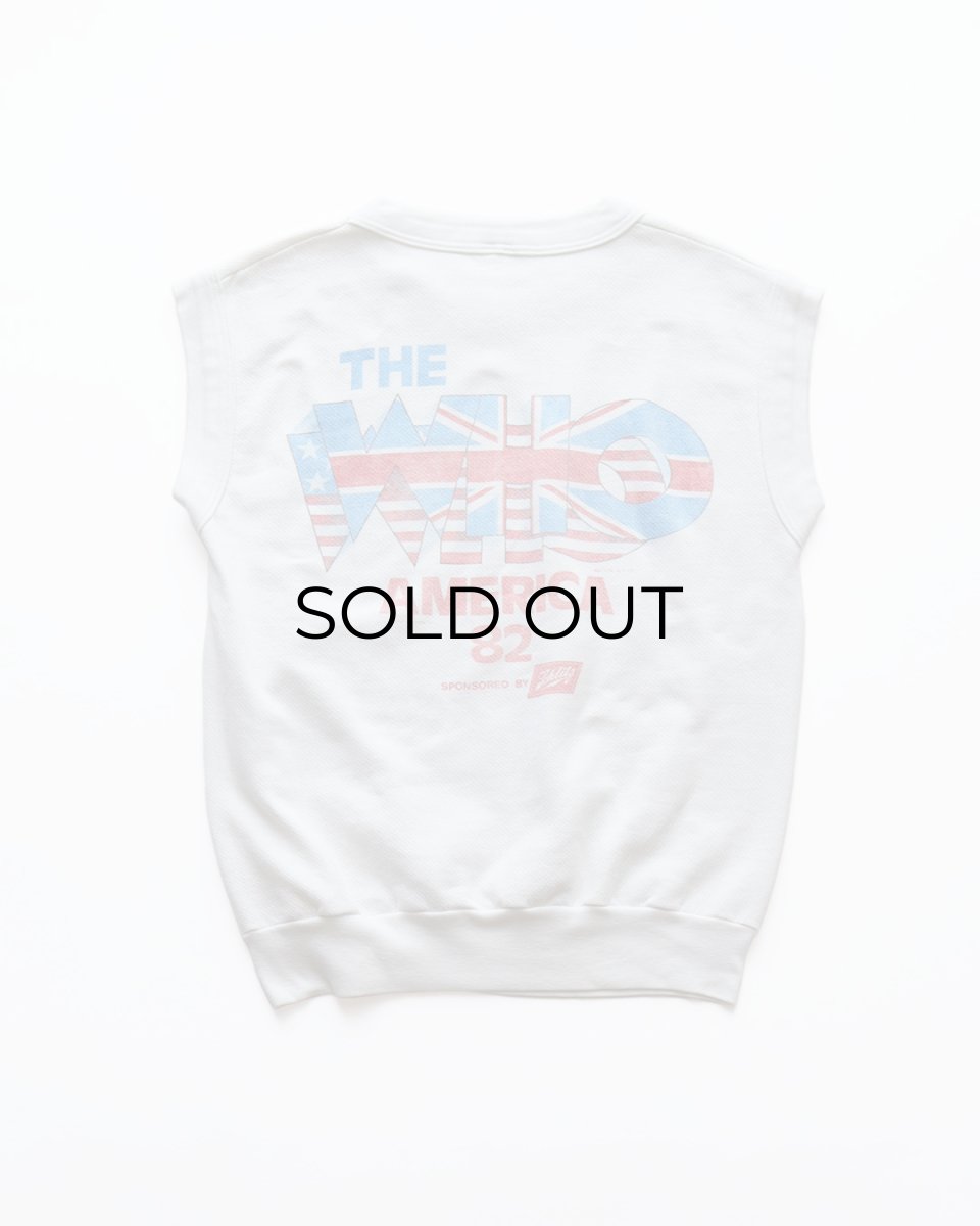 画像2: 80's Quaker-Knit "THE WHO" W-PRINT N/S BAND SWEAT "AMERICAN TOUR '82" (2)