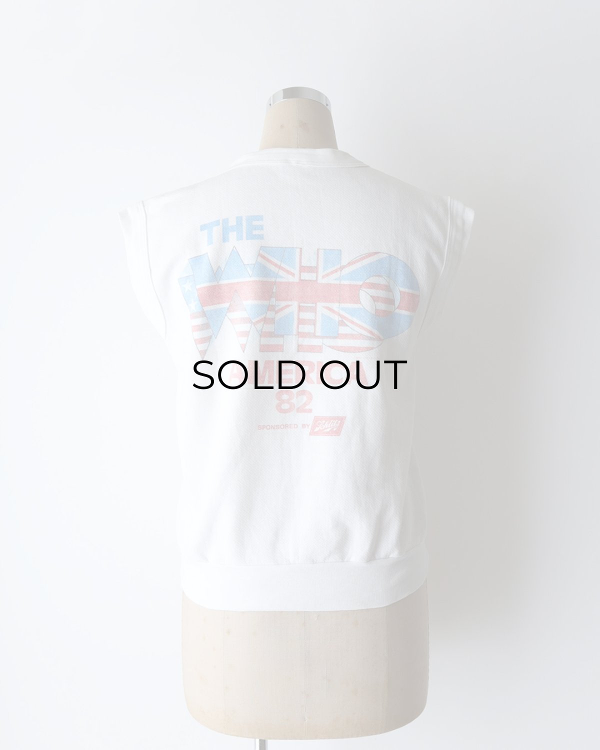 画像13: 80's Quaker-Knit "THE WHO" W-PRINT N/S BAND SWEAT "AMERICAN TOUR '82" (13)