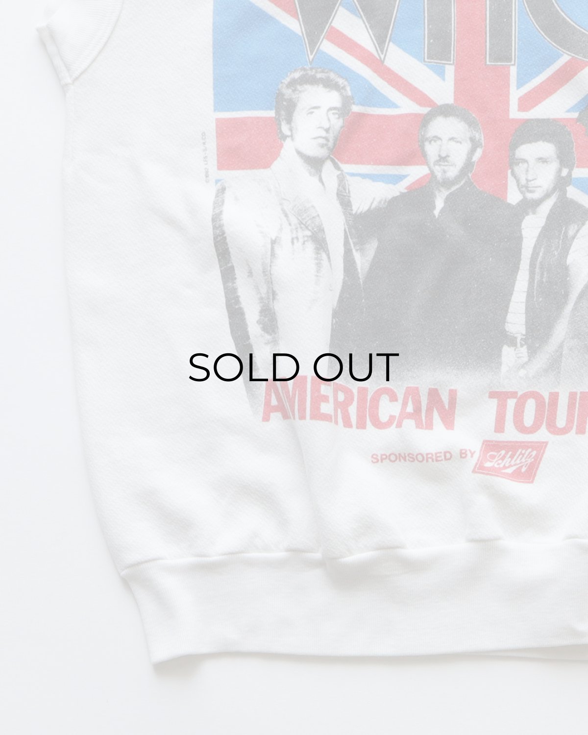 画像5: 80's Quaker-Knit "THE WHO" W-PRINT N/S BAND SWEAT "AMERICAN TOUR '82" (5)