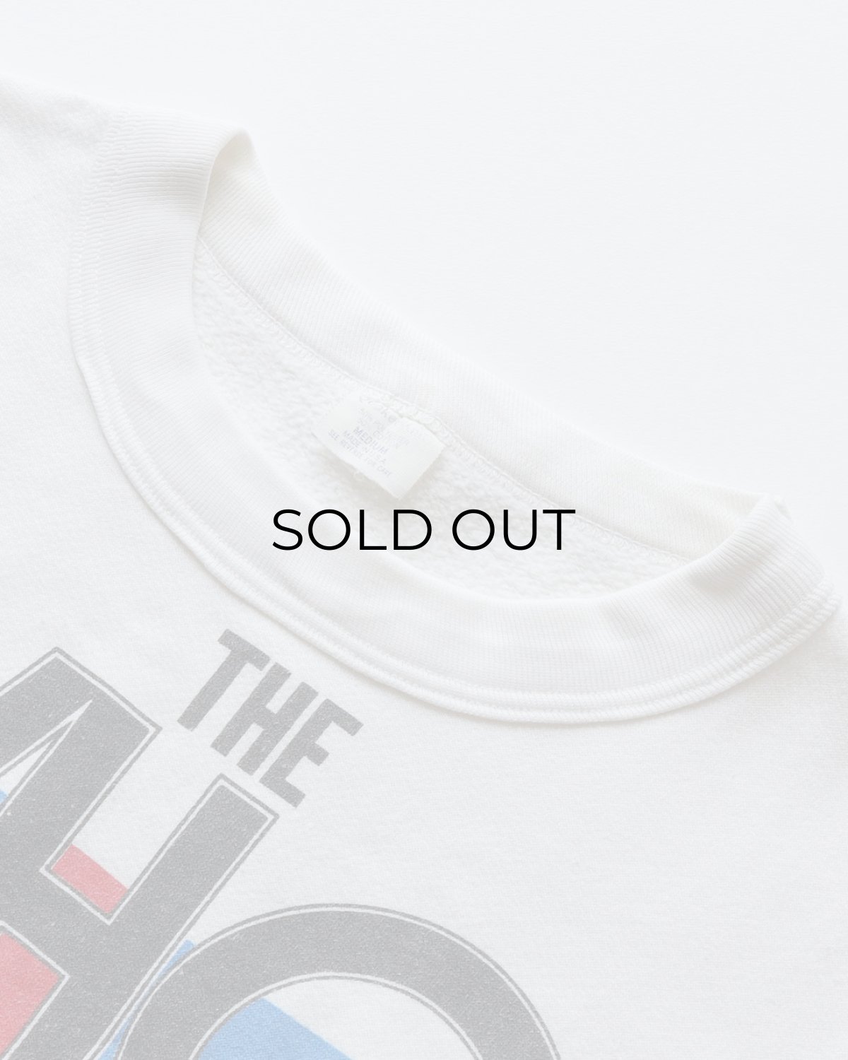 画像8: 80's Quaker-Knit "THE WHO" W-PRINT N/S BAND SWEAT "AMERICAN TOUR '82" (8)