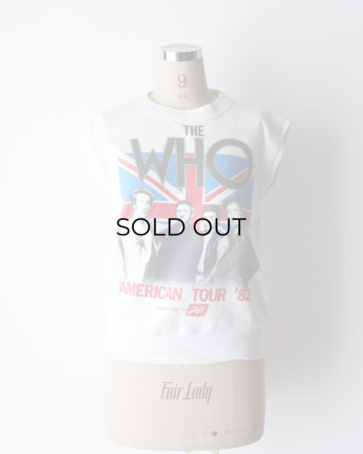 画像12: 80's Quaker-Knit "THE WHO" W-PRINT N/S BAND SWEAT "AMERICAN TOUR '82" (12)