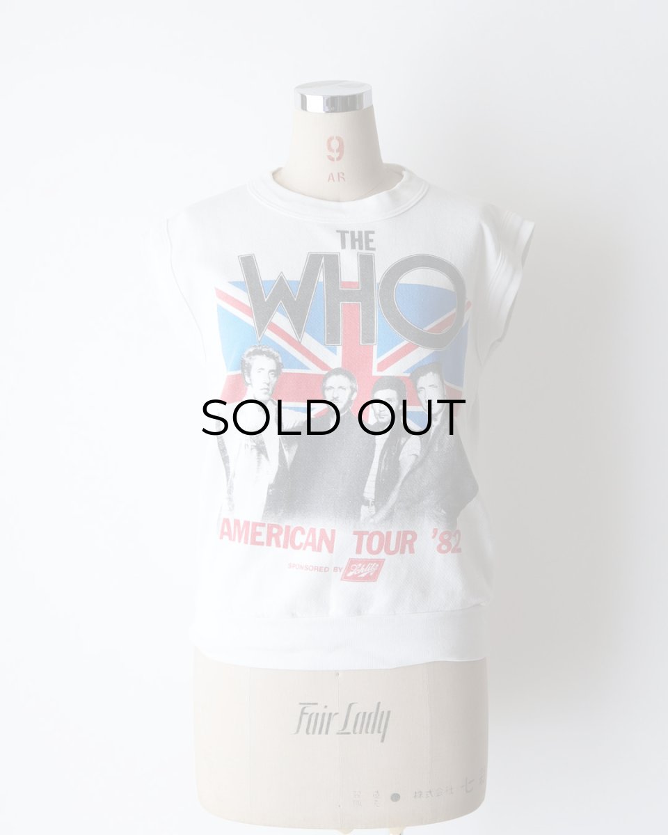 画像12: 80's Quaker-Knit "THE WHO" W-PRINT N/S BAND SWEAT "AMERICAN TOUR '82" (12)