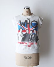 画像12: 80's Quaker-Knit "THE WHO" W-PRINT N/S BAND SWEAT "AMERICAN TOUR '82" (12)