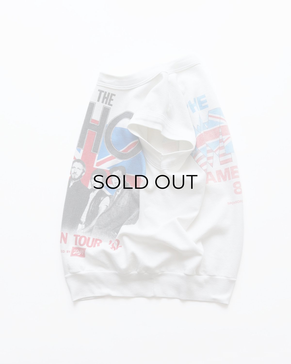 画像3: 80's Quaker-Knit "THE WHO" W-PRINT N/S BAND SWEAT "AMERICAN TOUR '82" (3)