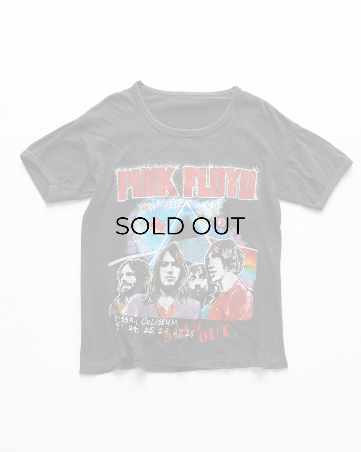 画像1: 70's-80's UNKNOWN BRAND PAKISTAN COTTON "PINK FLOYD" W-PRINT S/S BAND TEE "THE WALL IN CONCERT" (1)
