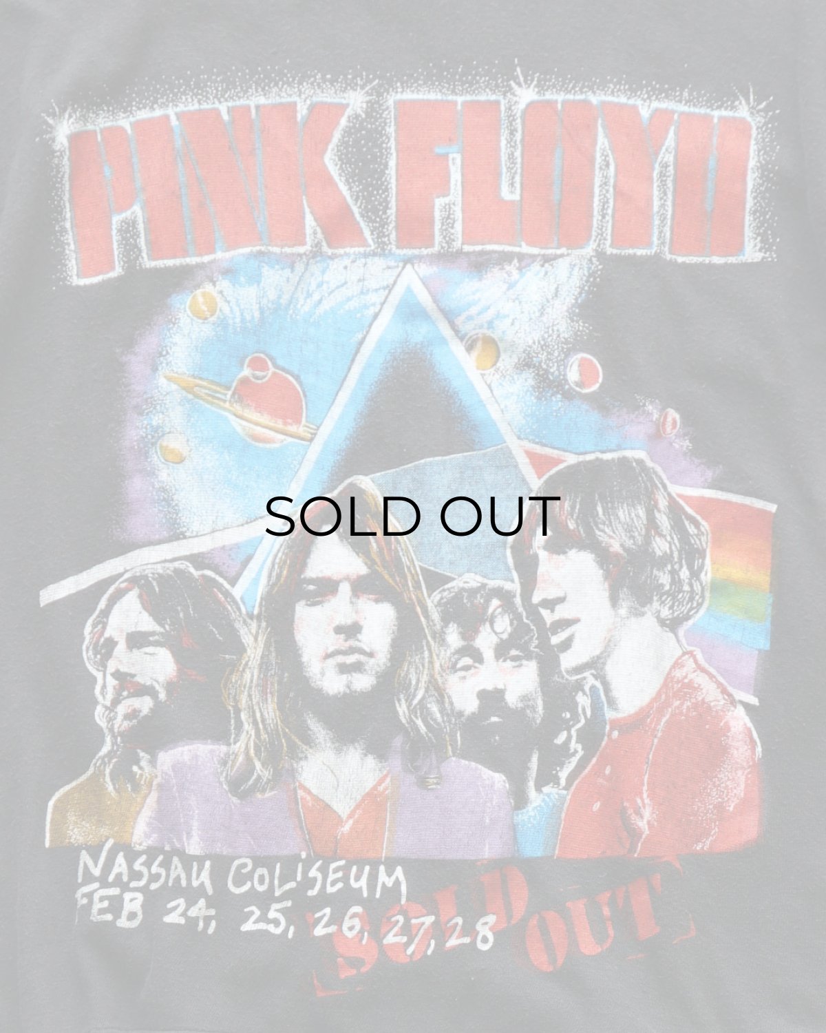 画像7: 70's-80's UNKNOWN BRAND PAKISTAN COTTON "PINK FLOYD" W-PRINT S/S BAND TEE "THE WALL IN CONCERT" (7)