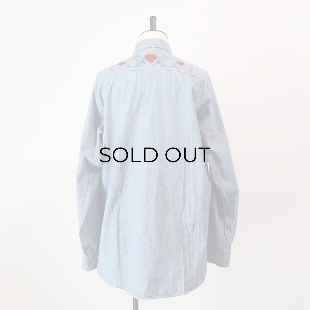 画像17: 70's BIG MAC COTTON CHAMBRAY EMBROIDERED WORK SHIRT (17)